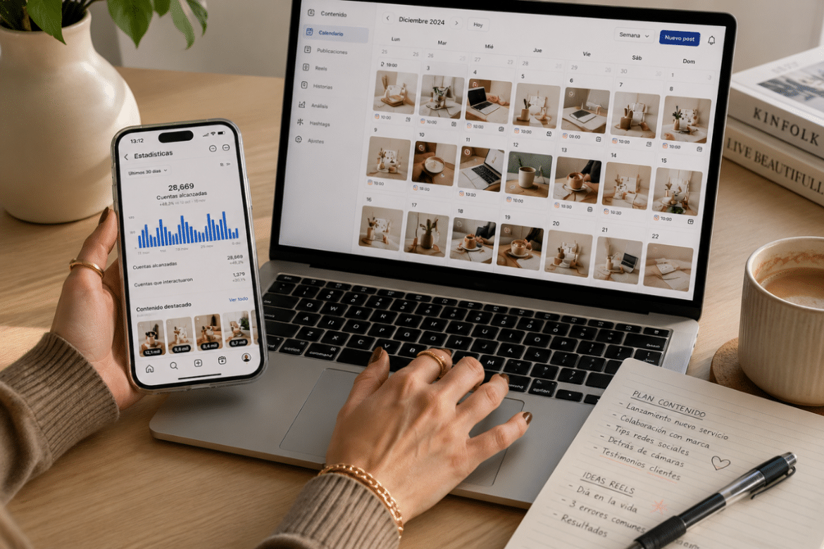 qué hace un community manager en Bilbao gestionando calendario de contenidos e Instagram